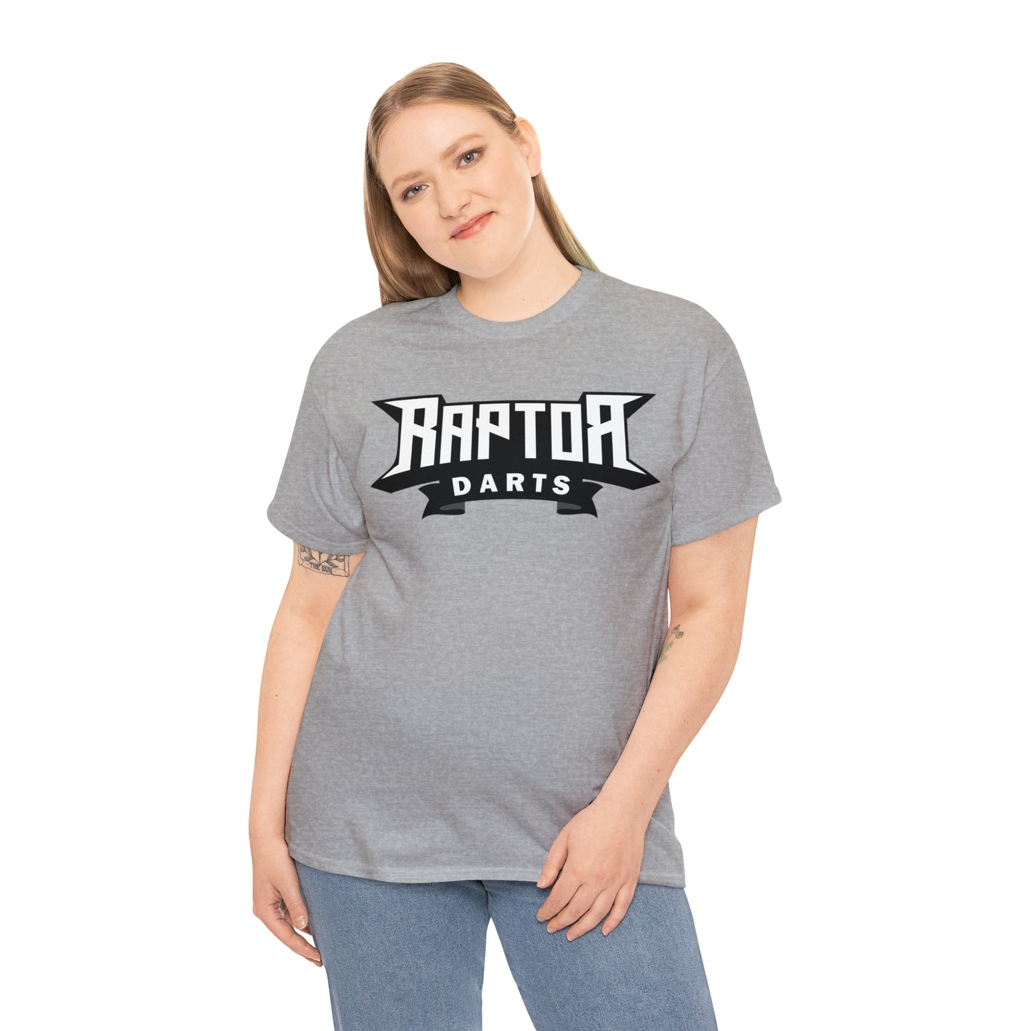 Raptor Front Logo and Claws on Back Unisex Heavy Cotton Tee