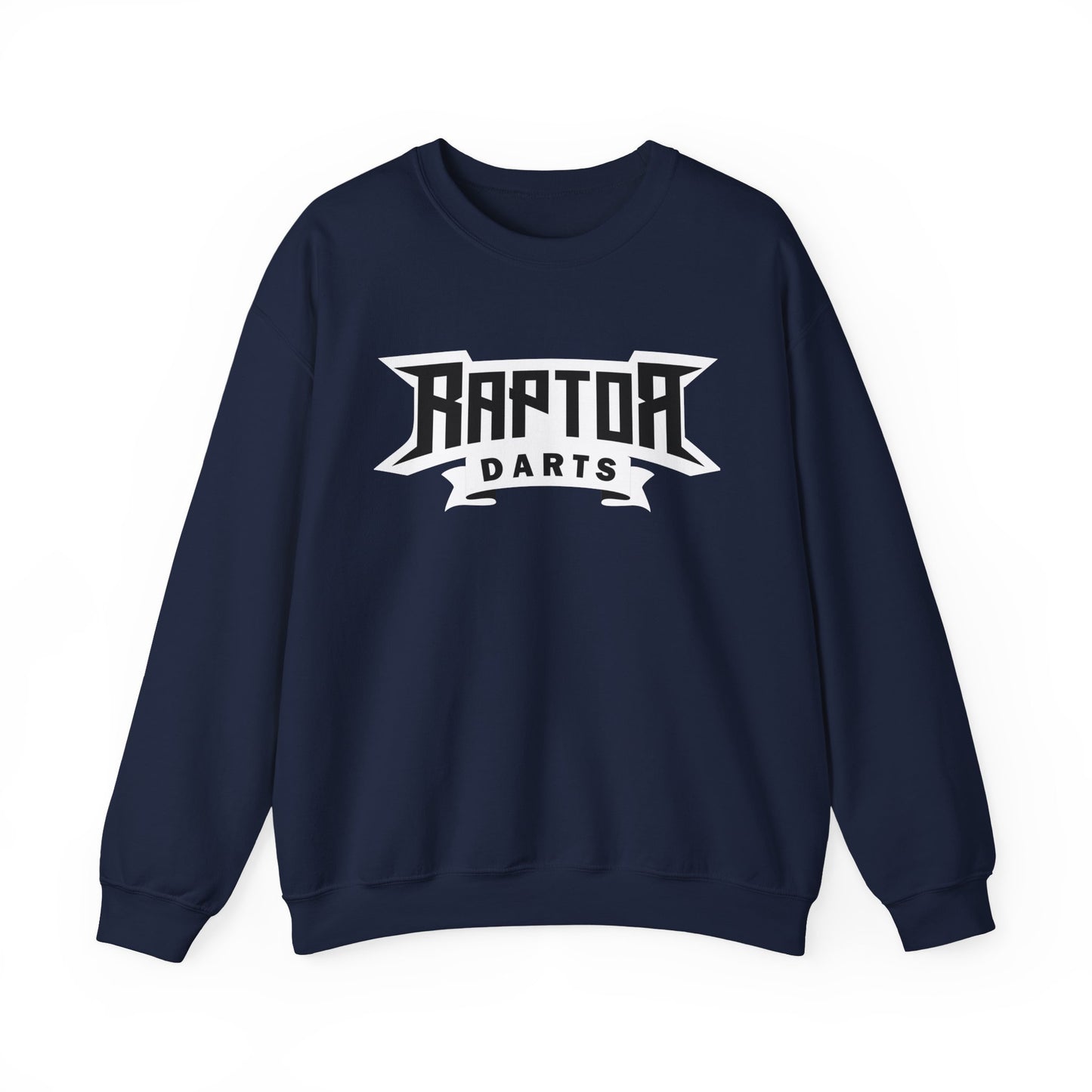 Raptor Logo/ Never Loose White Lettering Unisex Heavy Blend™ Crewneck Sweatshirt