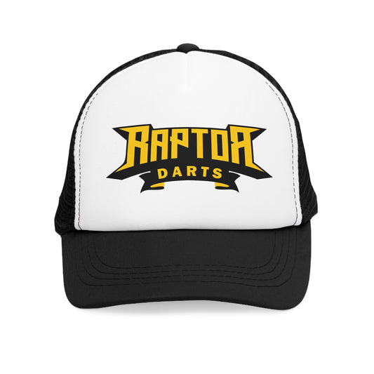 Raptor Darts Mesh Cap Black/Yellow - Perfect for Sports Lovers, Outdoor Adventures, Gifts for Darts Enthusiasts, Adjustable Fit, Casual Headwear