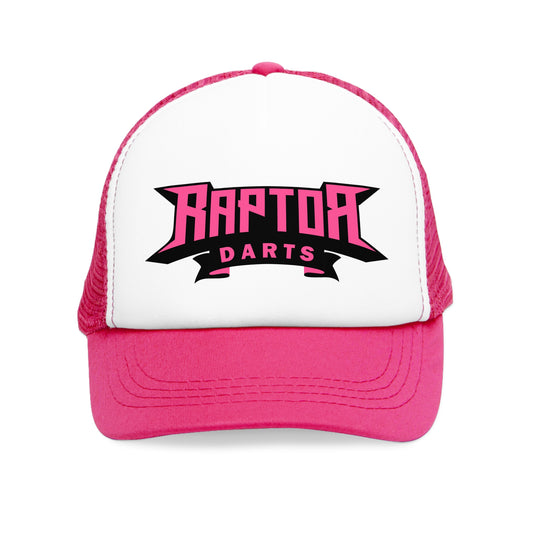 Raptor Darts Mesh Cap Pink Logo - Sporty Hat for Dart Enthusiasts