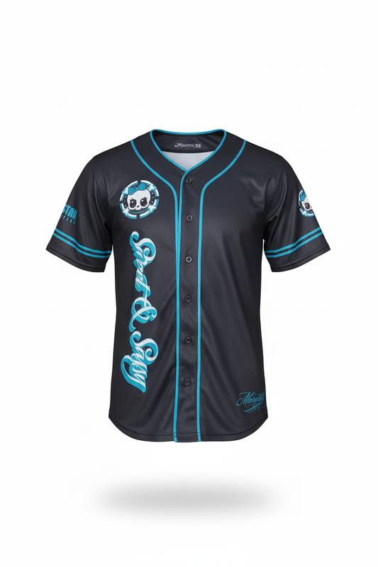 Sweet and Sassy Black/Teal Baseball Jersey