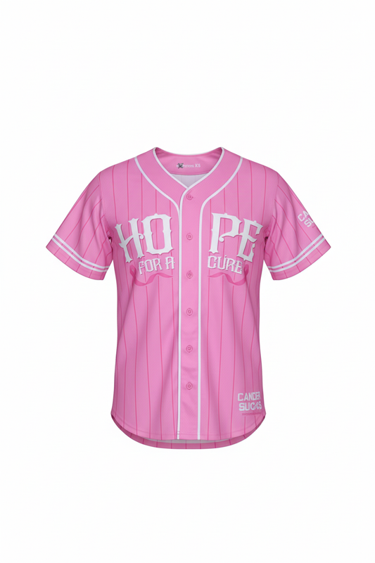 Hope for a Cure Pink Baseball Jersey