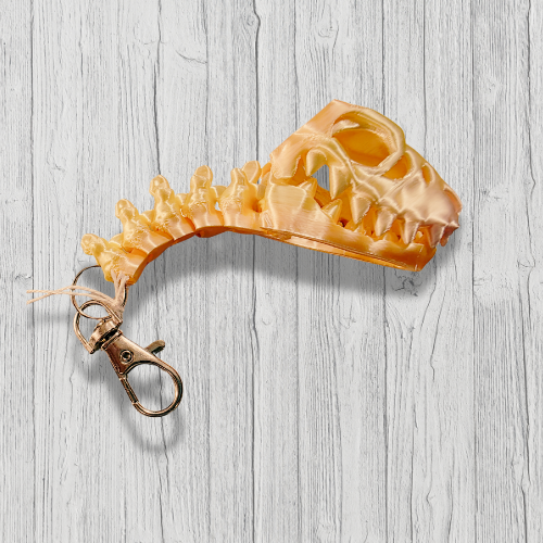 Flexi Skeleton Raptor Keychain