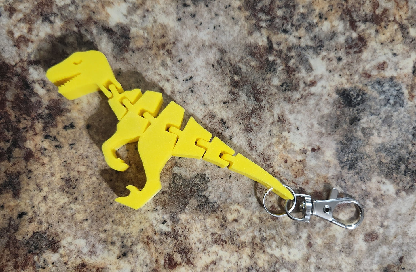 3D Flexi Raptor Keychain