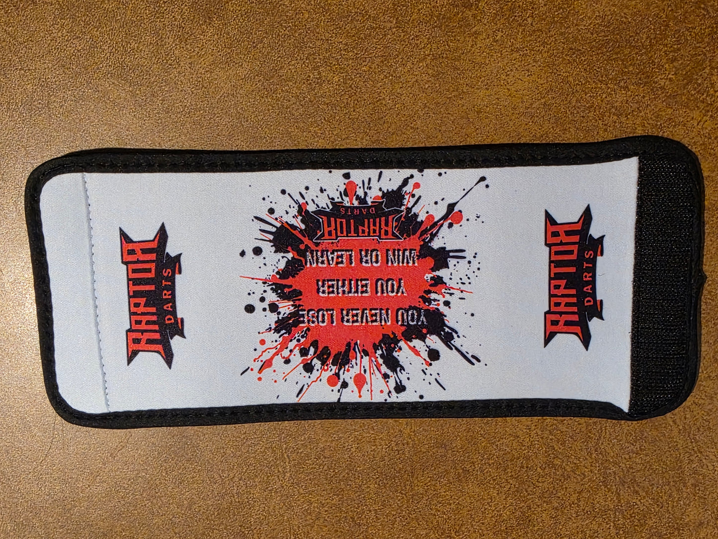 Raptor Darts Velcro wrap Can/Bottle Koozie