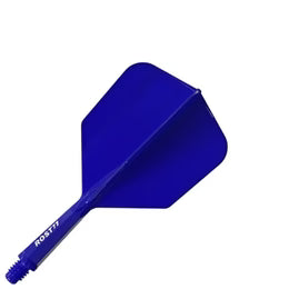 Cuesoul Rost 77 Integrated Dart Flights - Big Wing Blue