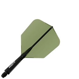 Cuesoul Rost 77 Integrated Dart Flights - Big Wing Dark Green