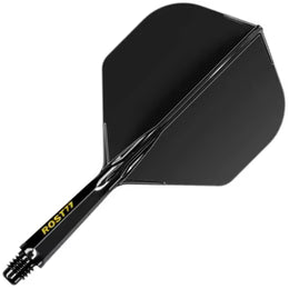 Cuesoul Rost 77 Integrated Dart Flights - Big Standard Black