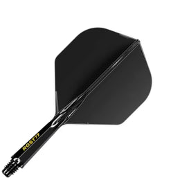 Cuesoul Rost 77 Integrated Dart Flights - Big Standard Black