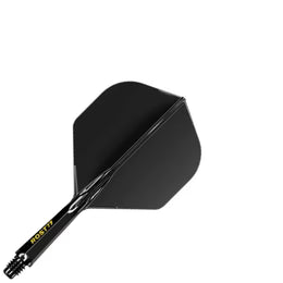 Cuesoul Rost 77 Integrated Dart Flights - Big Standard Black