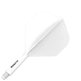 Cuesoul Rost 77 Integrated Dart Flights - Big Standard White
