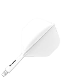 Cuesoul Rost 77 Integrated Dart Flights - Big Standard White