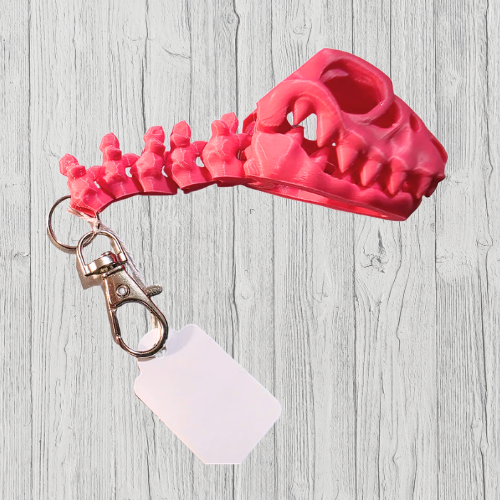 Flexi Skeleton Raptor Keychain