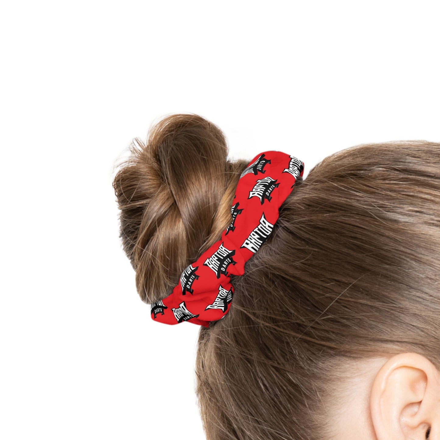 Raptor Darts Logo Scrunchie Red