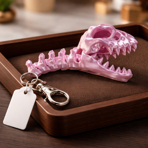 Flexi Skeleton Raptor Keychain