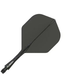 Winmau Fusion Integrated Flight & Shaft- Black #2
