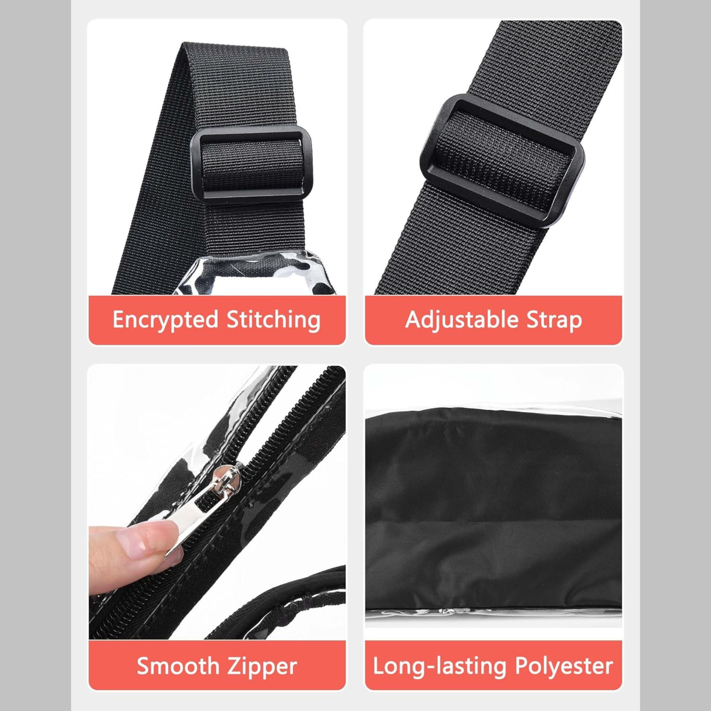 Raptor Darts Clear Sling Bag Large