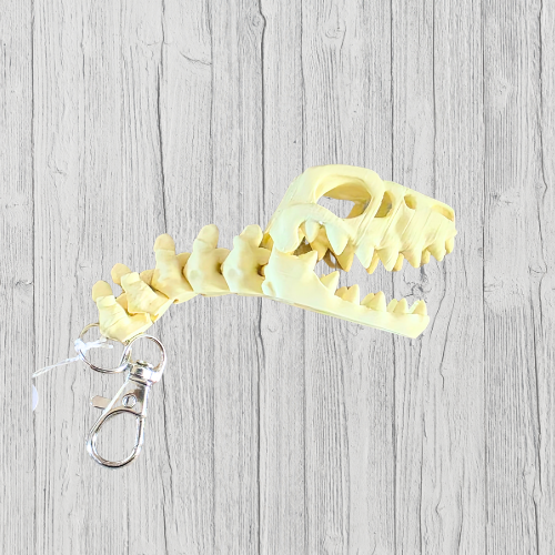 Flexi Skeleton Raptor Keychain