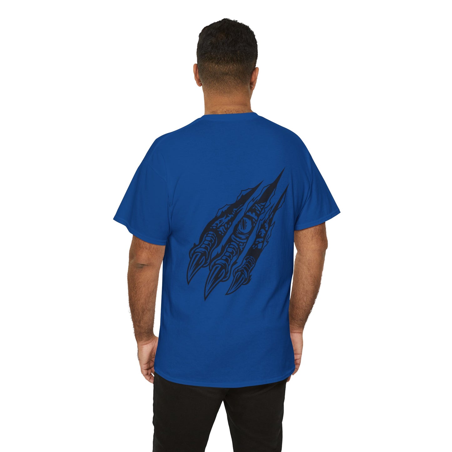 Raptor Front Logo and Claws on Back Unisex Heavy Cotton Tee