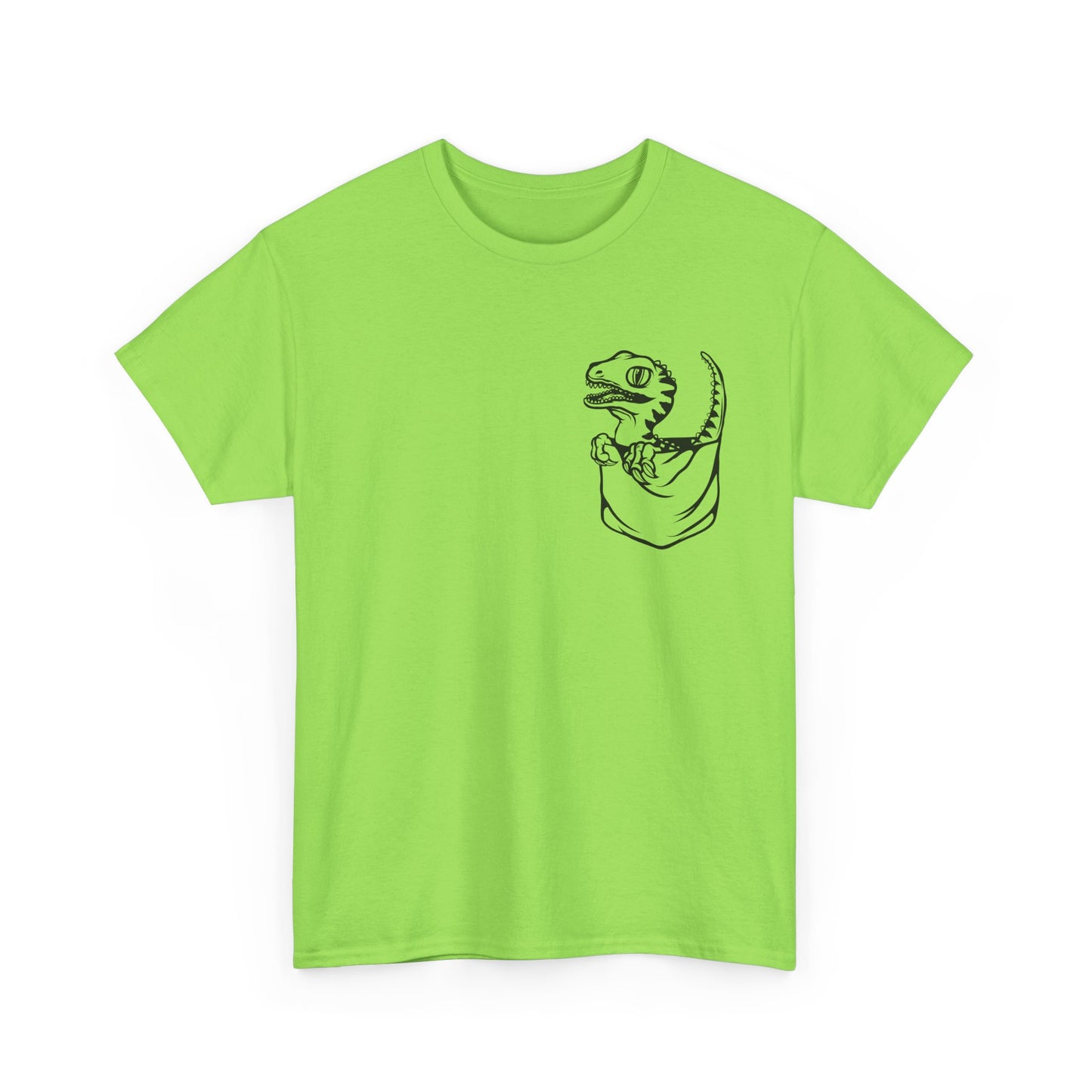 Raptor Pocket Tee - Fun Cotton Shirt for Dart Lovers, Casual Wear, Dino-Themed