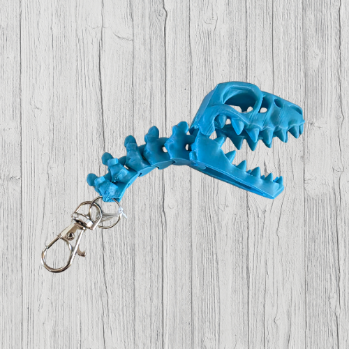 Flexi Skeleton Raptor Keychain