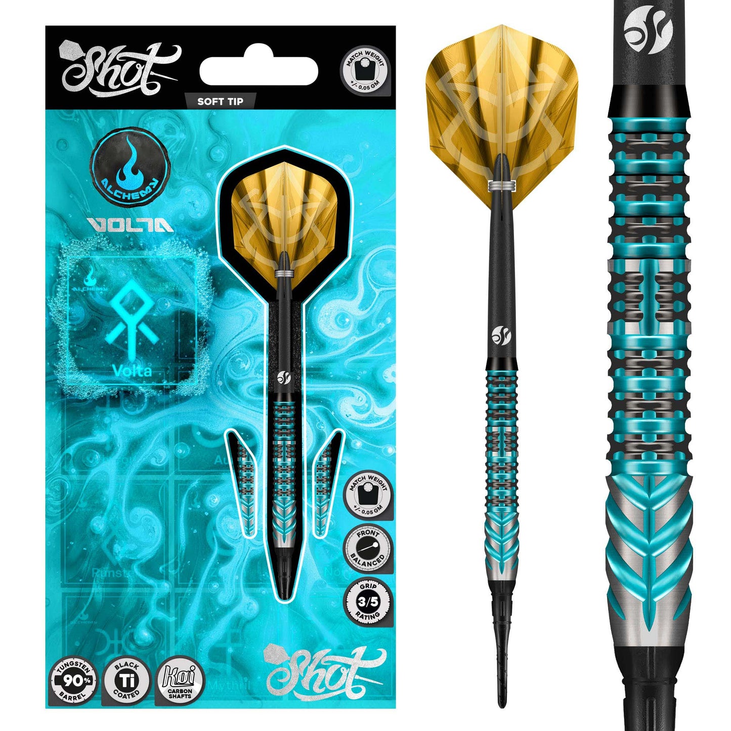 Shot Alchemy Volta Soft Tip Darts - 20g