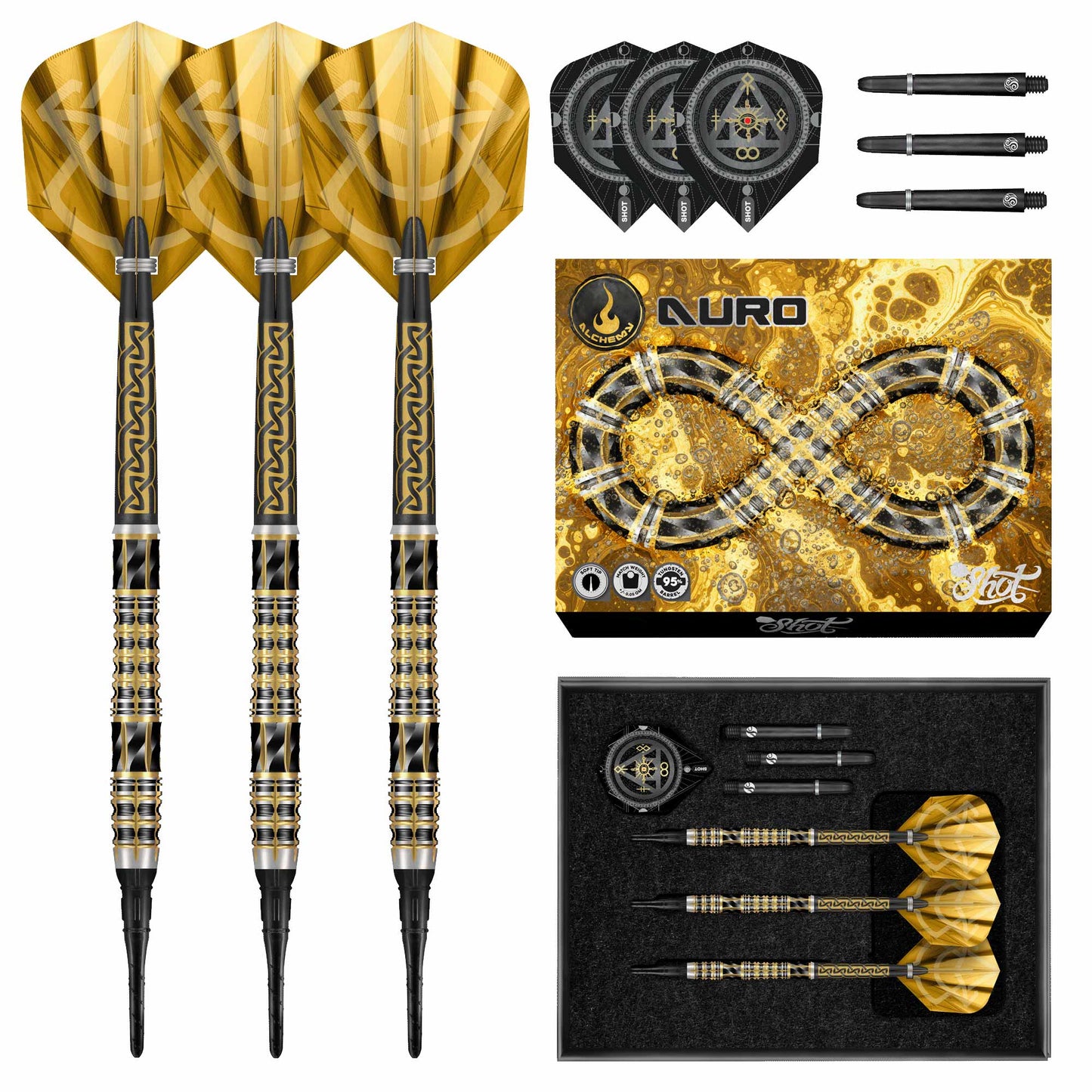 Shot Alchemy Auro Soft Tip Darts - 20g