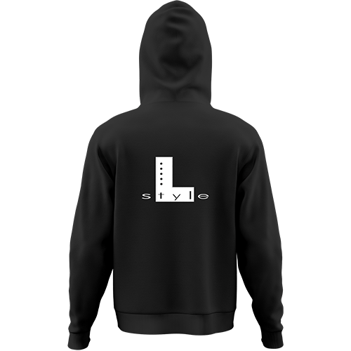 L-Style Black Zipup Hoodie