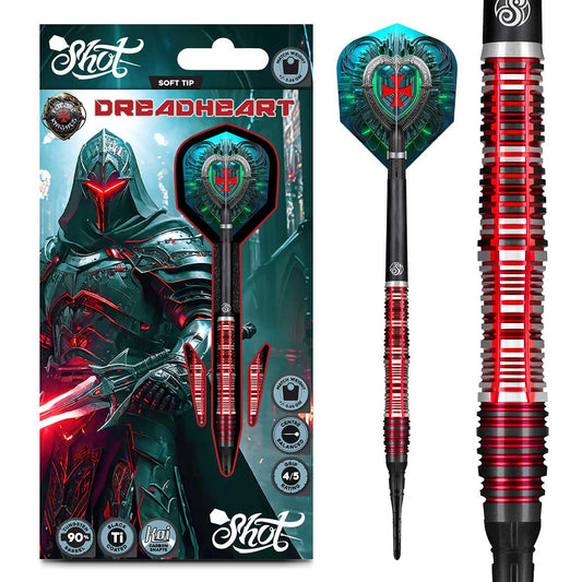 Shot Future Knights Dreadheart Soft Tip Darts - 20g