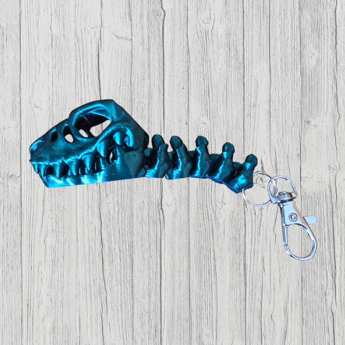 Flexi Skeleton Raptor Keychain