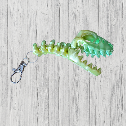 Flexi Skeleton Raptor Keychain