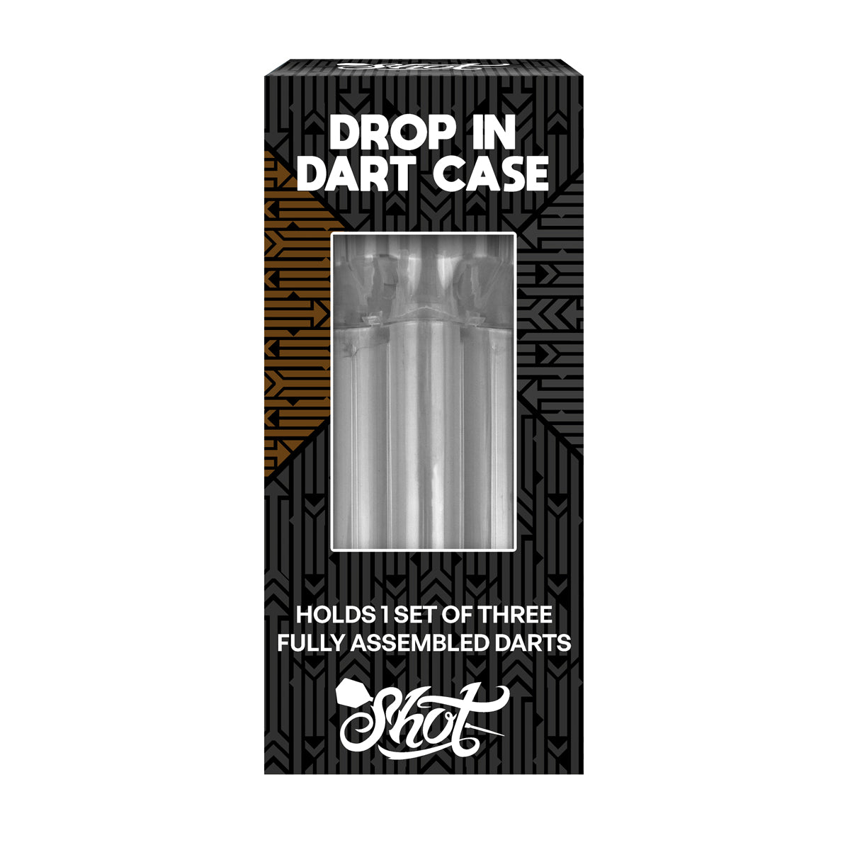 Shot Darts Drop In Dart Case White