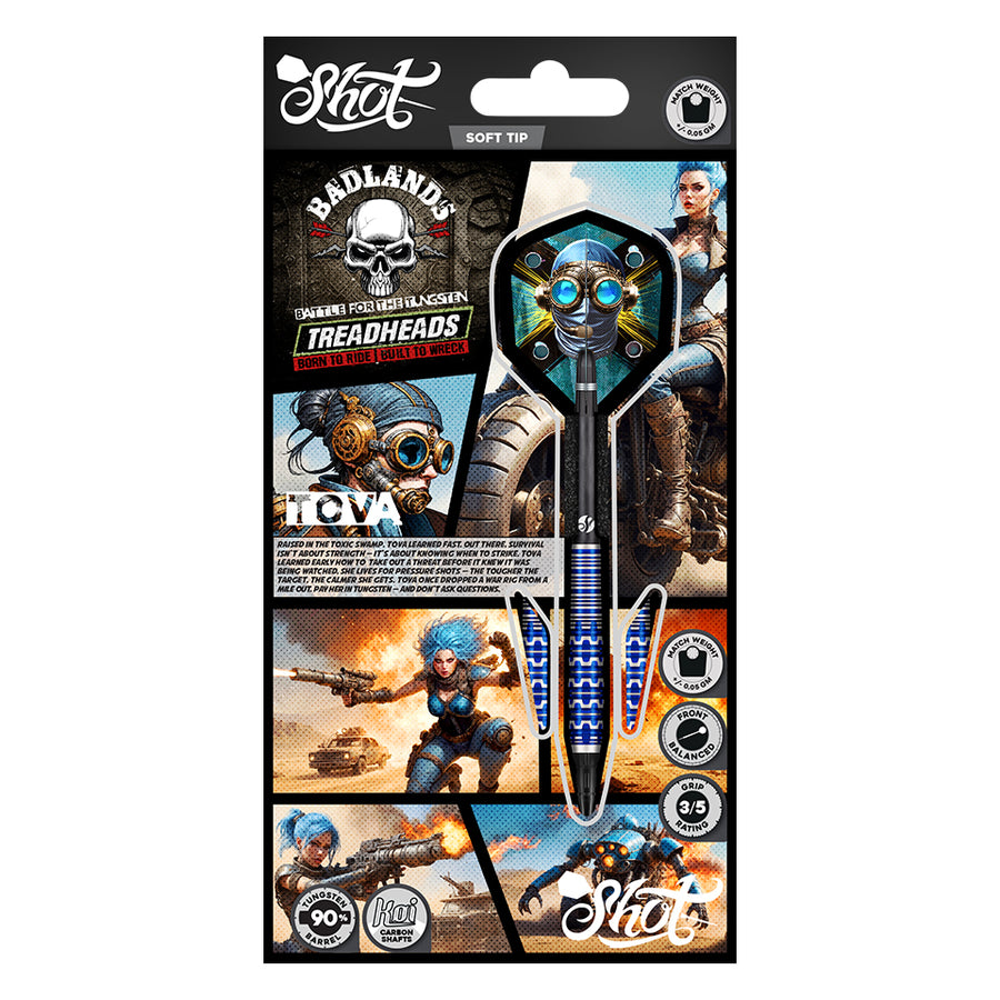 Shot Badlands Tova Soft Tip Darts - 20g