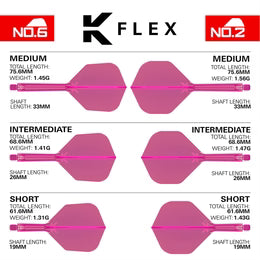 Target K-Flex Flight System - No2 Neon Pink