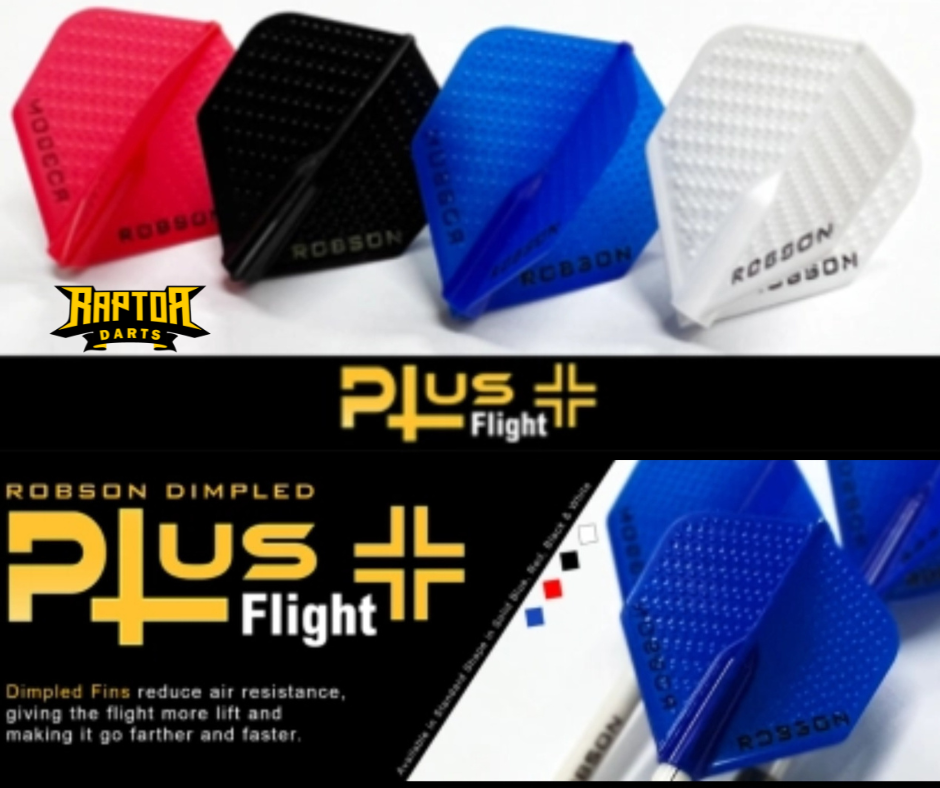Robson Dimpled Plus Flights- Standard – Raptor Darts