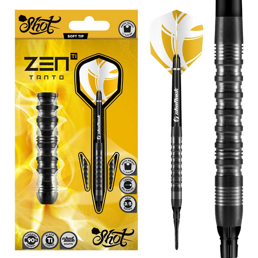 SHOT ZEN TANTO SOFT TIP DARTS - 20G