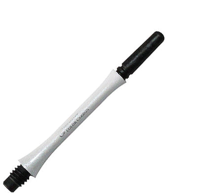 Fit Flight Carbon Slim Spinning Dart Shafts - White