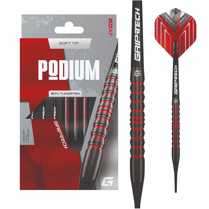 GOAT Podium Black Red Soft Tip Darts
