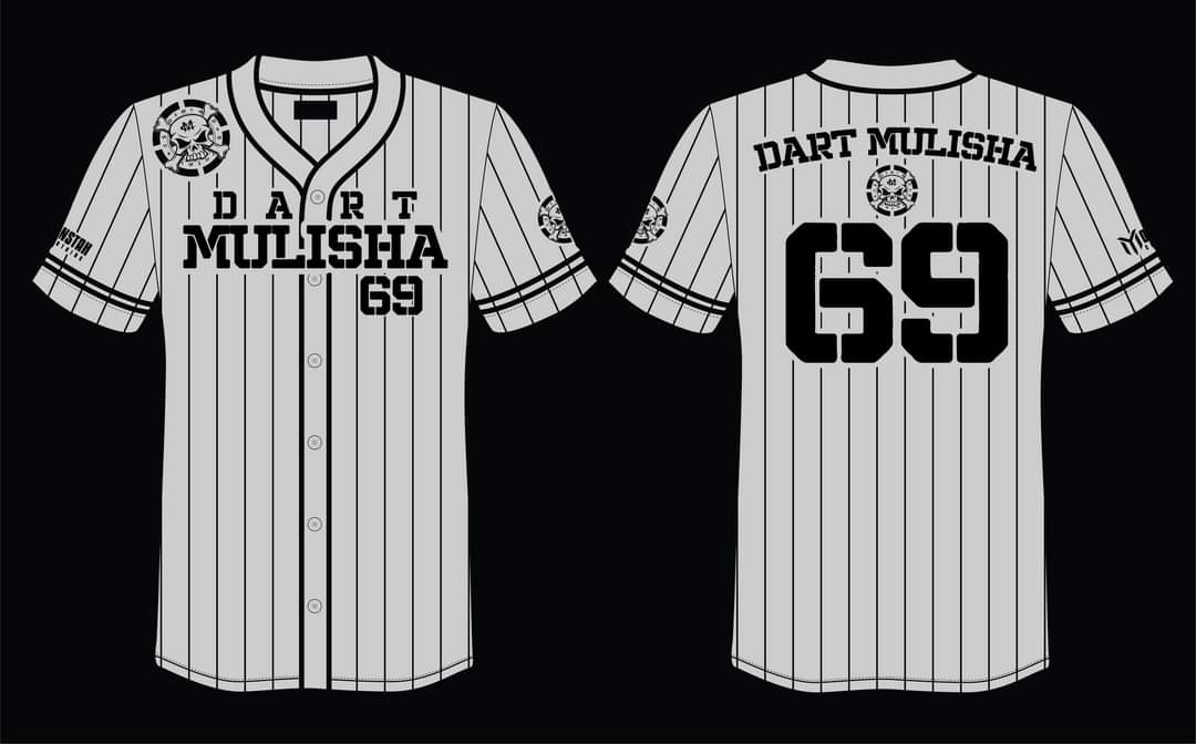 Dart Mulisha gray baseball jersey