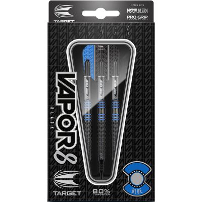 Target Vapor-8 Black Blue 2ba Soft Tip Darts - 18g