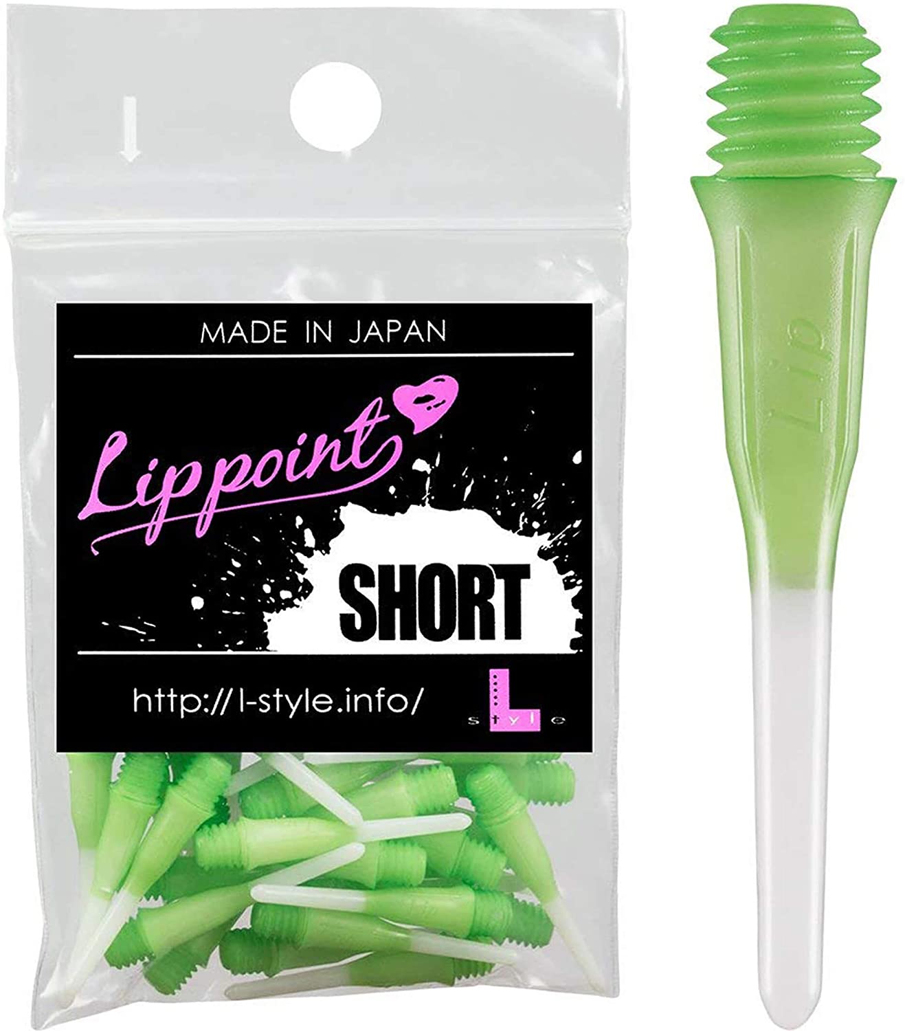 L-STYLE LIPPOINT SHORT TWO TONE SOFT TIP POINTS