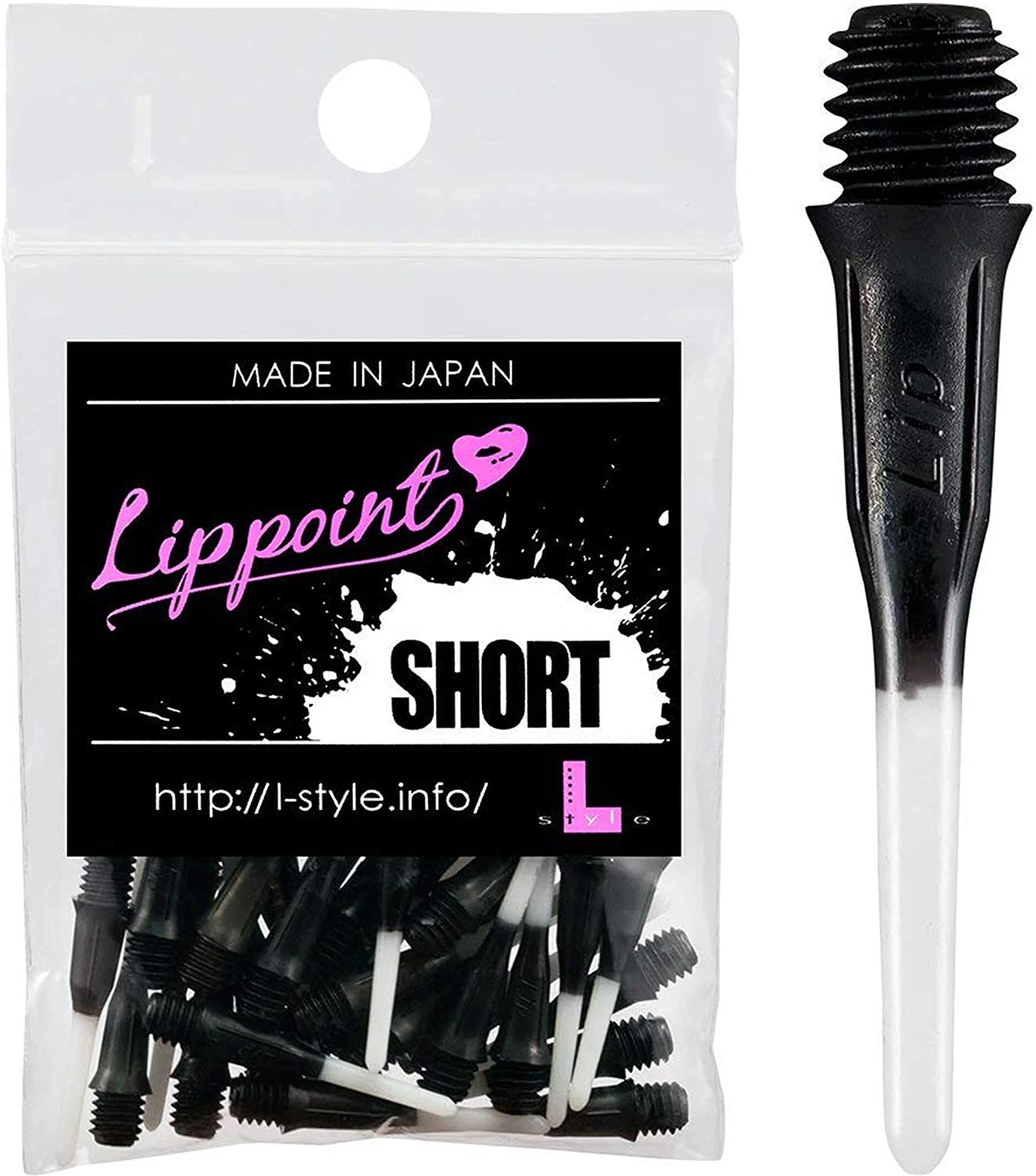 L-STYLE LIPPOINT SHORT TWO TONE SOFT TIP POINTS