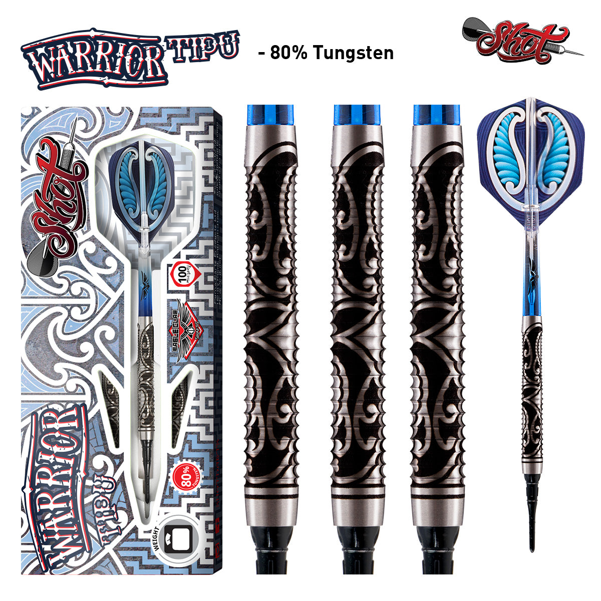 SHOT WARRIOR TIPU SOFT TIP DARTS