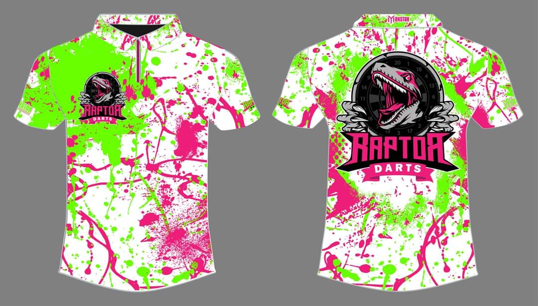 Raptor Darts ColorSplash Jerseys Pre-order Pink/Green