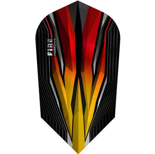 HARROWS FIRE DART FLIGHTS - SLIM FLAME