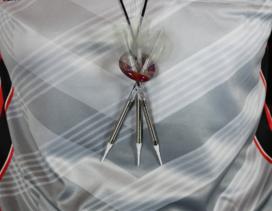LUCKY BLOWN GLASS DART RING - MYSTIC RIVER