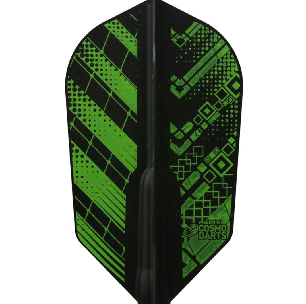 Fit Flight Cyborg Feather Green Dart Flights - Slim