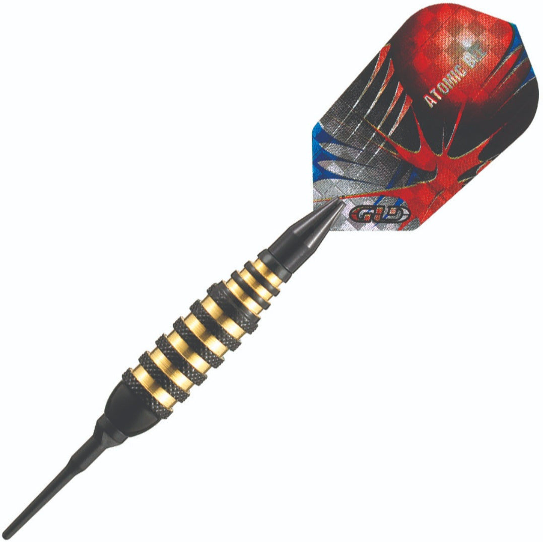 GLD Atomic Bee Black Soft Tip Darts - 16gm