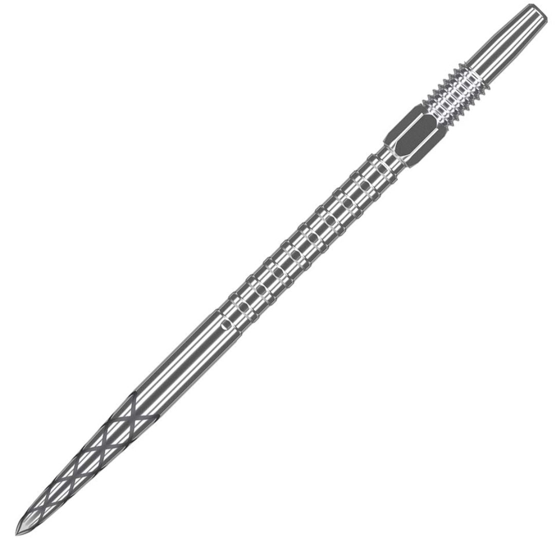 Target Swiss Diamond Pro Surge Grip Steel Points - Silver Long 35mm