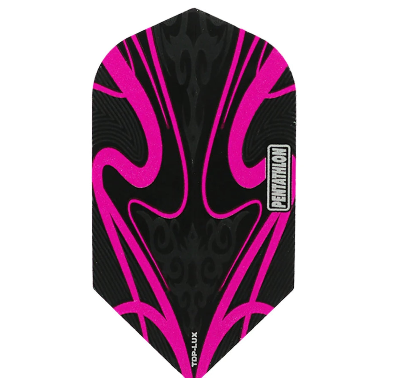Pentathlon Dart Flights - Slim Black With Pink